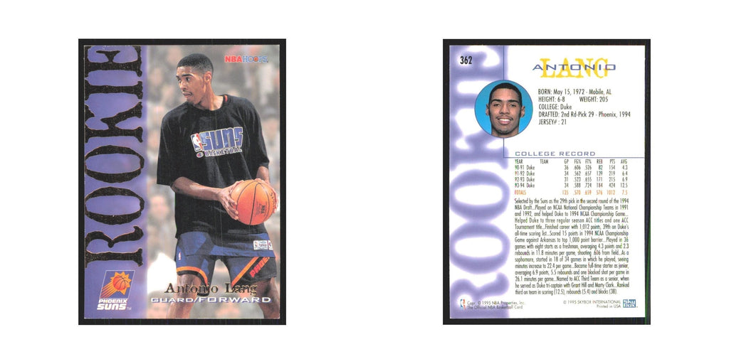 1994 NBA Hoops Antonio Lang RC Suns #362