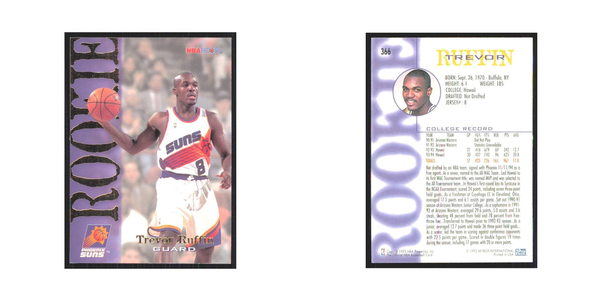 1994 NBA Hoops Trevor Ruffin RC Suns #366