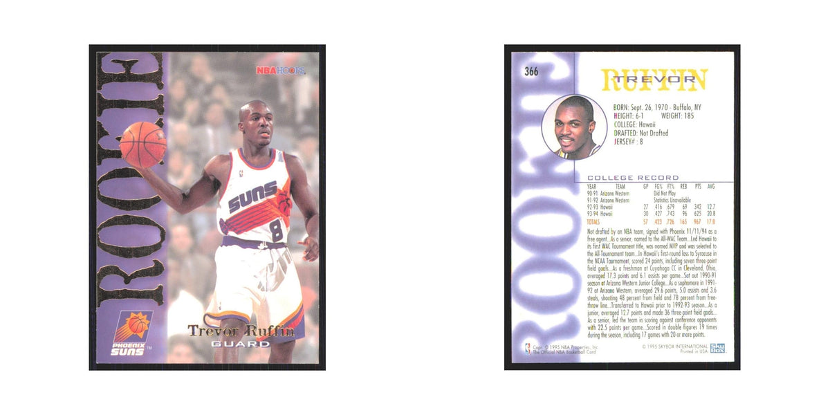 1994 NBA Hoops Trevor Ruffin RC Suns #366