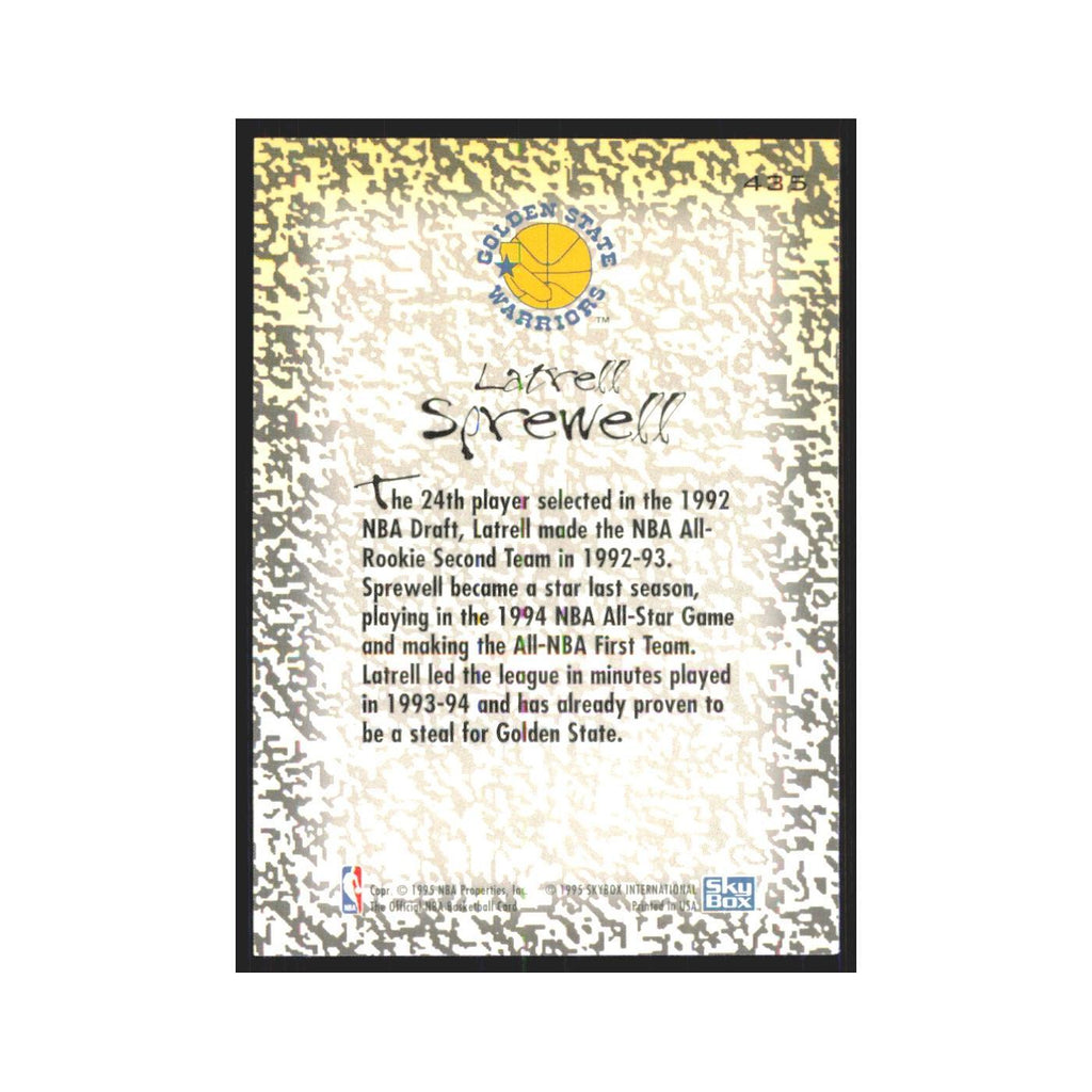 1994 NBA Hoops Latrell Sprewell Golden State Warriors #435