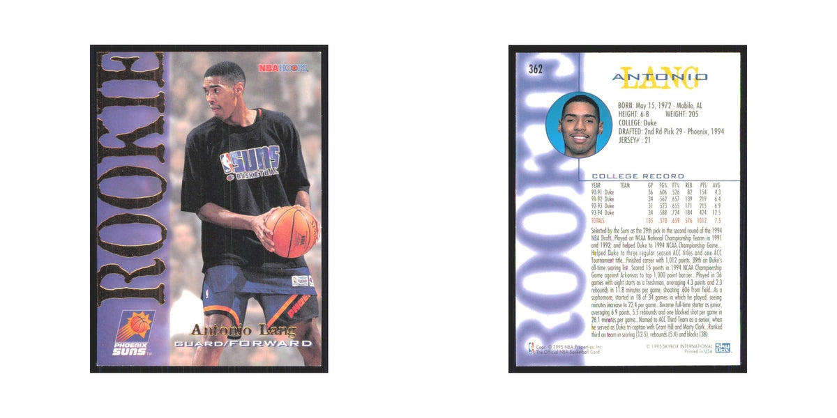 1994 NBA Hoops Antonio Lang RC Suns #362