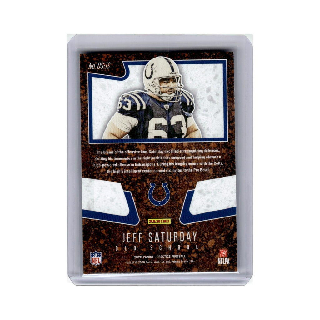 Jeff Saturday 2020 Panini Prestige #OS-JS Indianapolis Colts Football Card NM