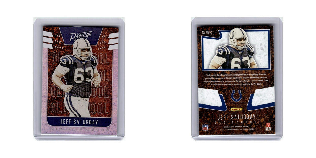 Jeff Saturday 2020 Panini Prestige #OS-JS Indianapolis Colts Football Card NM