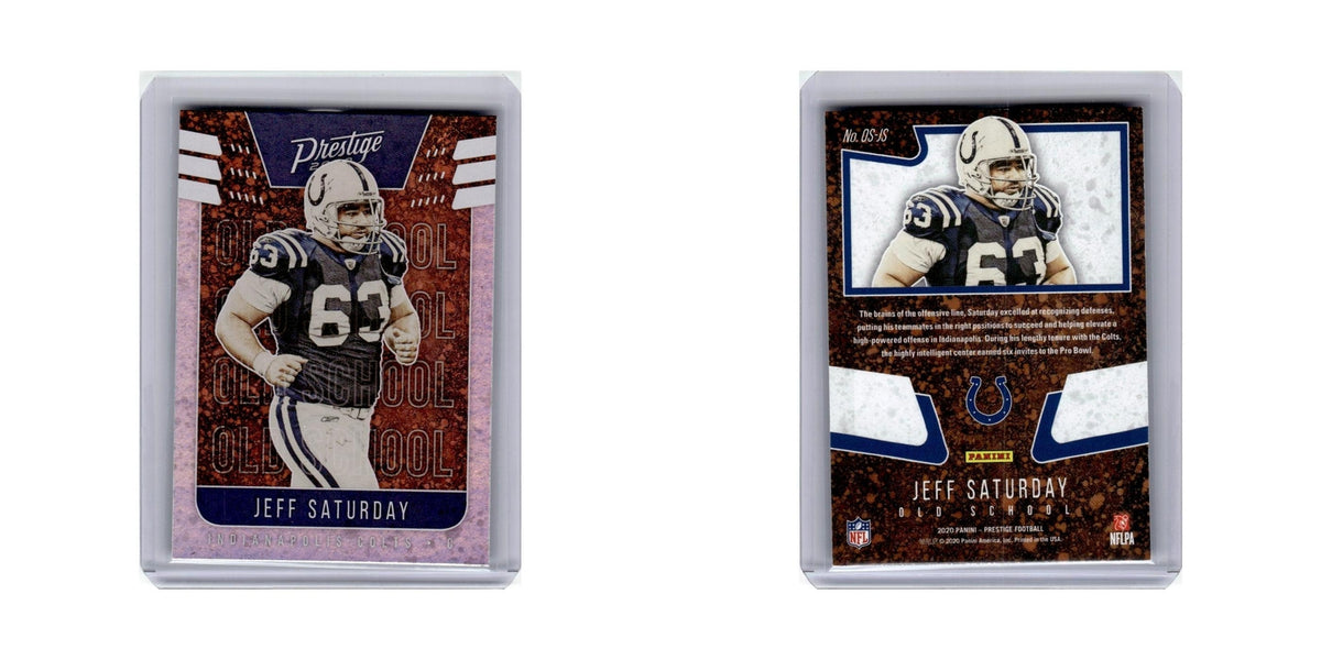 Jeff Saturday 2020 Panini Prestige #OS-JS Indianapolis Colts Football Card NM