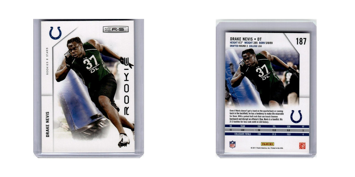 Drake Nevis Rookie 2011 Panini Rookies & Stars #187 Indianapolis Colts NM