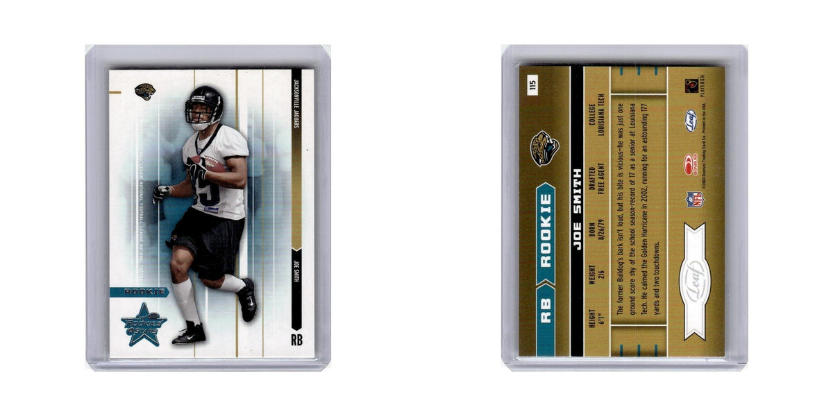Joe Smith Rookie 2003 Leaf Rookies & Stars #115 Jacksonville Jaguars NM