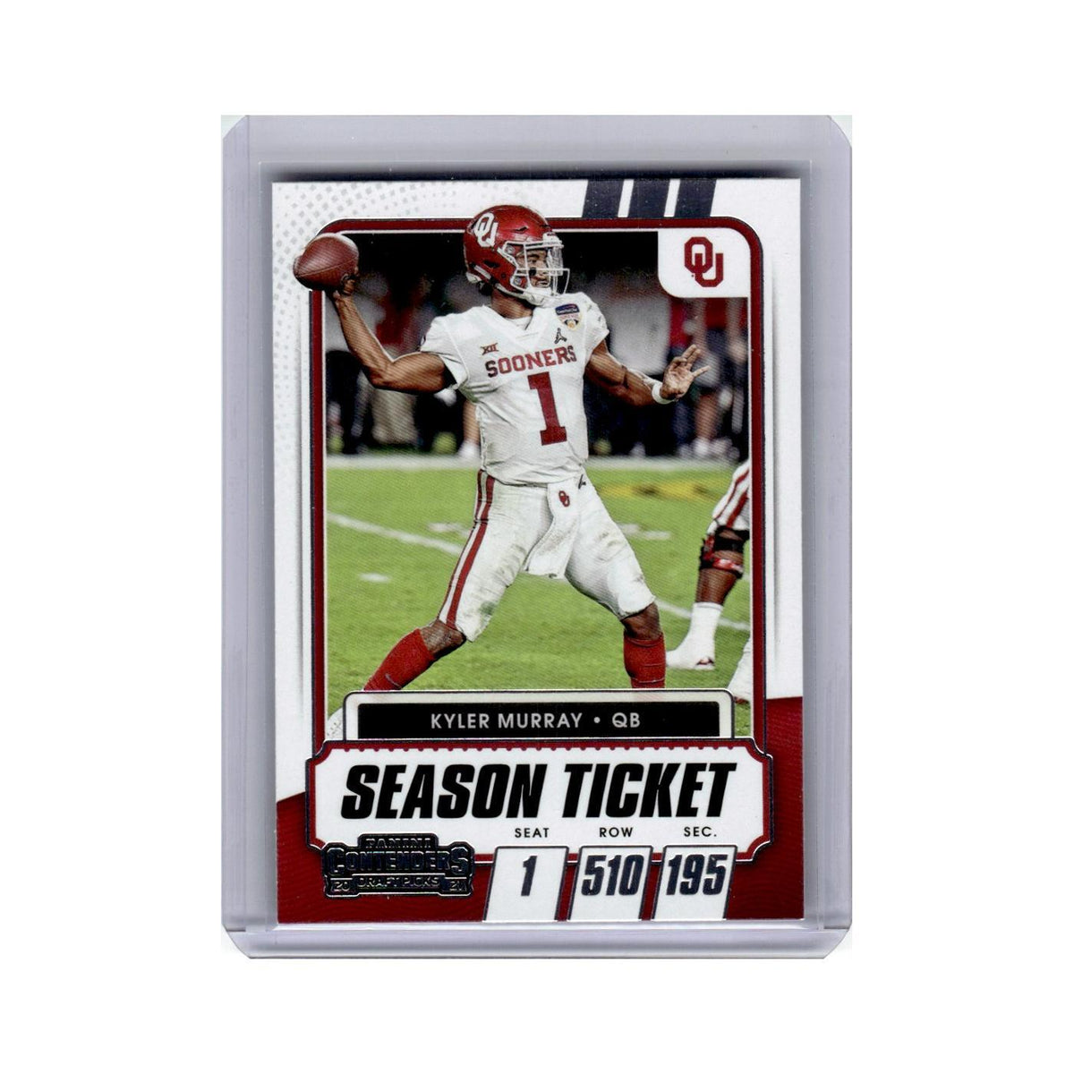 Kyler Murray 2021 Panini Contenders Draft Picks #15 Oklahoma Sooners NM