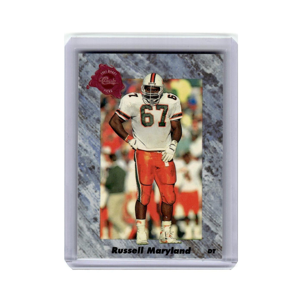 Russell Maryland 1991 Classic Draft Picks #103 Football Card NM