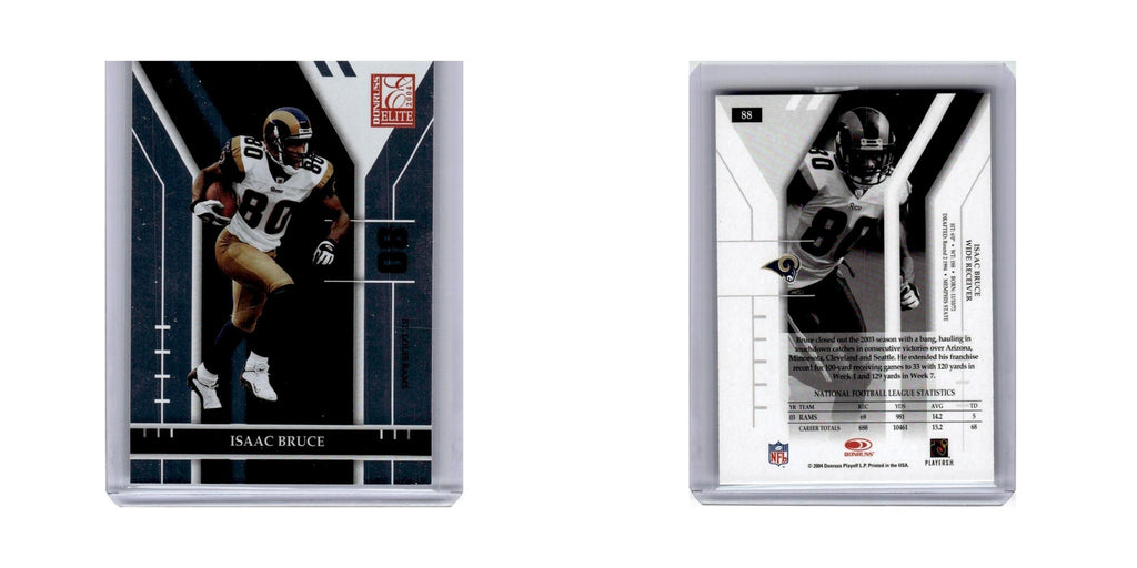 Isaac Bruce 2004 Donruss Elite #88 St. Louis Rams Football Card NM