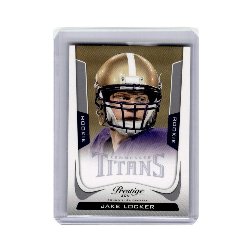 Jake Locker Rookie 2011 Panini Prestige #247 Tennessee Titans Football Card NM