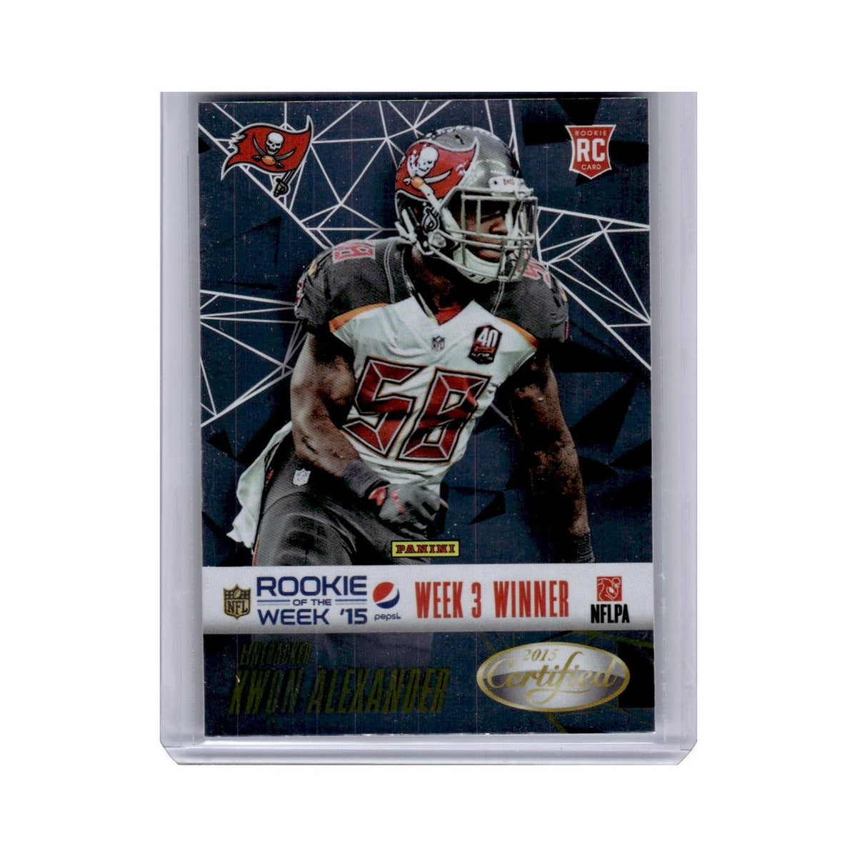 Kwon Alexander Rookie 2015 Panini Certified #3 Tampa Bay Buccaneers NM