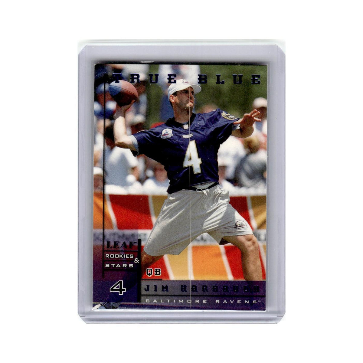 Jim Harbaugh 1998 Leaf Rookies & Stars #73 Baltimore Ravens Football Card NM
