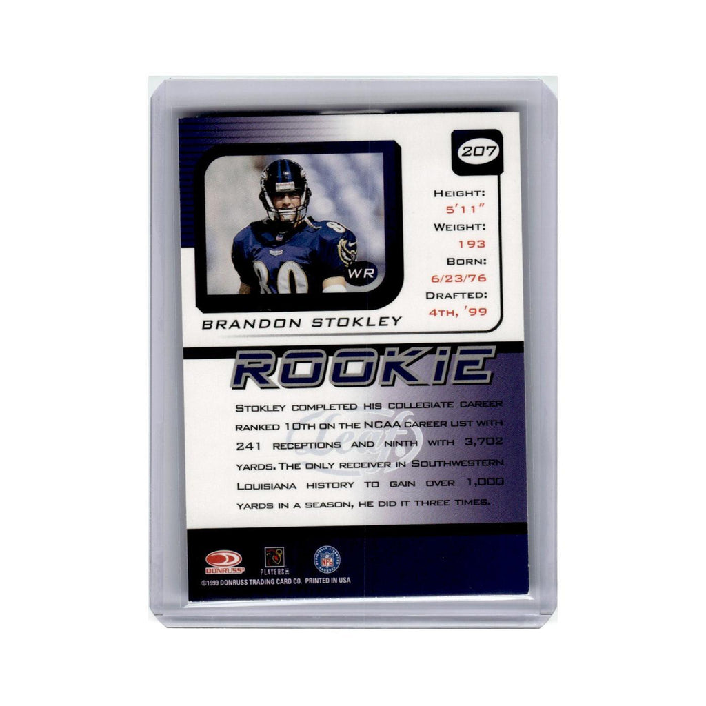 Brandon Stokley Rookie 1999 Leaf Rookies & Stars #207 Baltimore Ravens NM