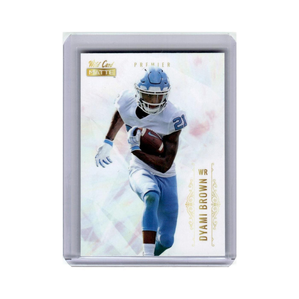 Dyami Brown 2021 Wild Card Matte Premier #MBC-51 North Carolina Tar Heels NM