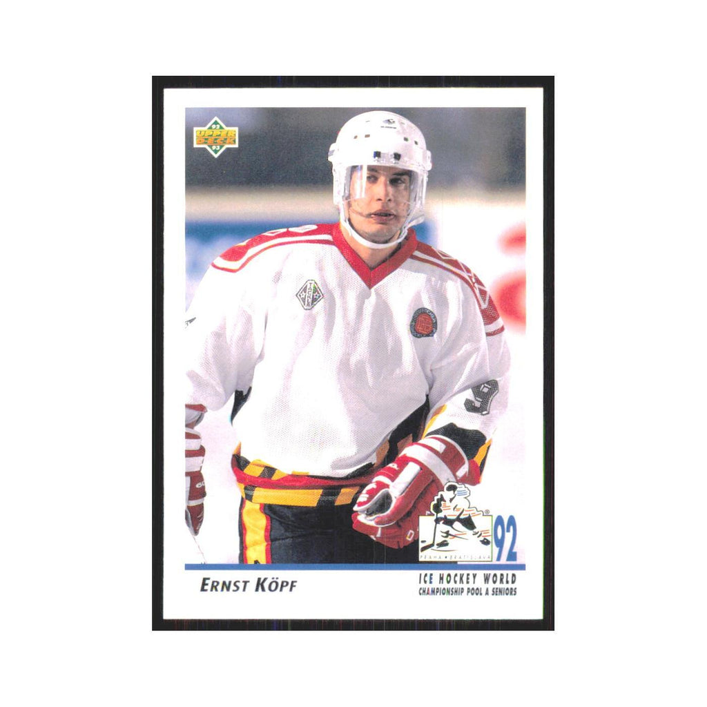 Ernst Kopf 1992 Upper Deck #372 Germany Hockey Card NM