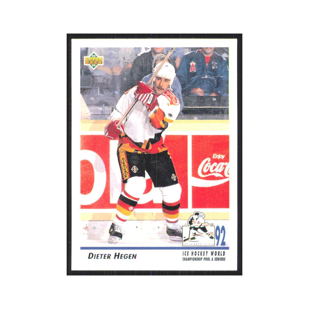 Dieter Hegen 1992 Upper Deck #370 Germany Hockey Card NM