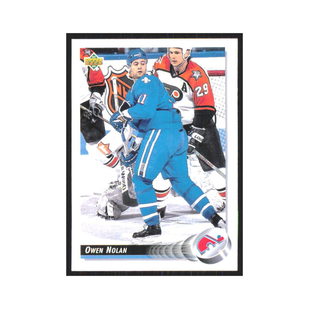 Owen Nolan 1992 Upper Deck #321 Quebec Nordiques Hockey Card NM
