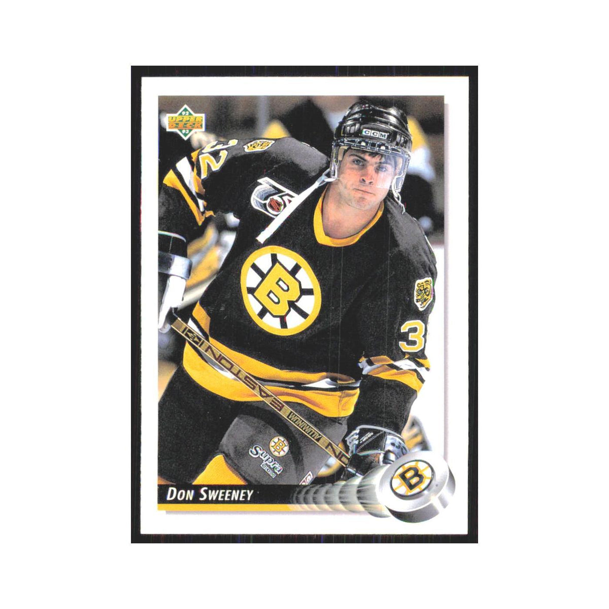 Don Sweeney 1992 Upper Deck #391 Boston Bruins Hockey Card NM