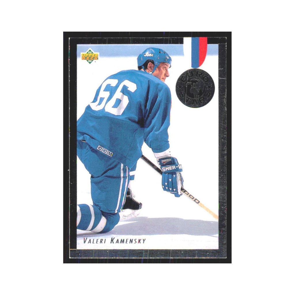 Valeri Kamensky 1992 Upper Deck #E20 Quebec Nordiques Hockey Card NM