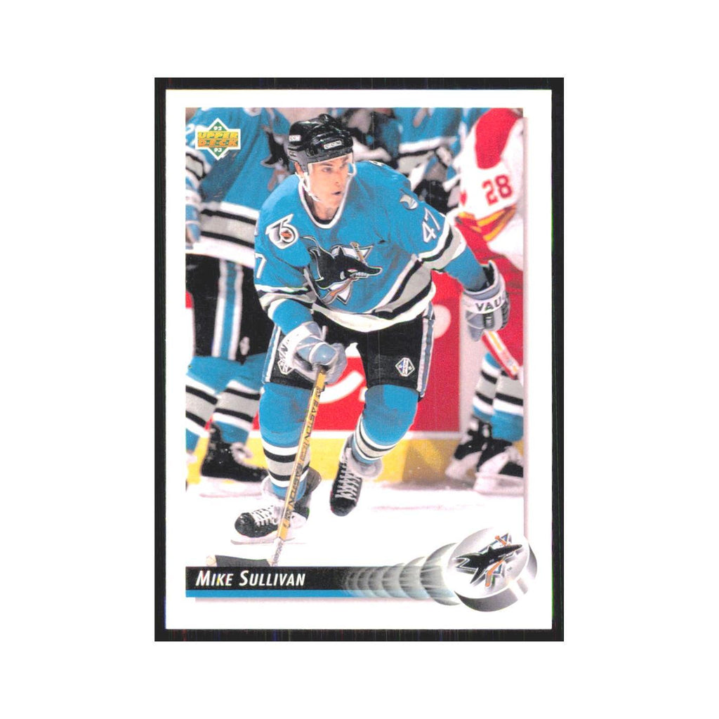 Mike Sullivan 1992 Upper Deck #46 San Jose Sharks Hockey Card NM