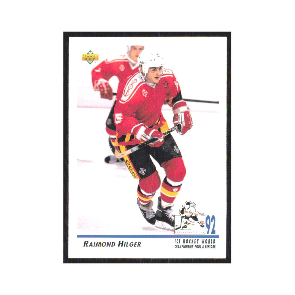 Raimond Hilger 1992 Upper Deck #373 Germany Hockey Card NM