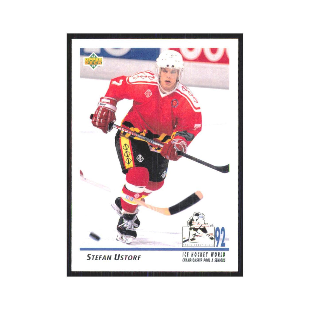 Stefan Ustorf 1992 Upper Deck #371 Germany Hockey Card NM