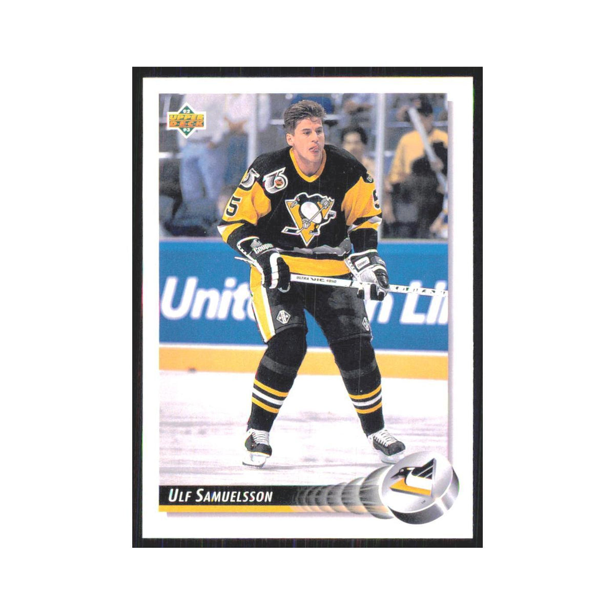 Ulf Samuelsson 1992 Upper Deck #189 Pittsburgh Penguins Hockey Card NM