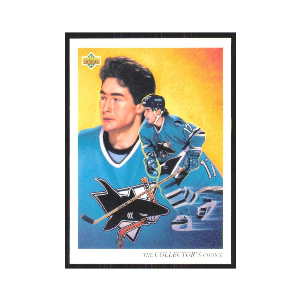 Pat Falloon 1992 Upper Deck #19 San Jose Sharks Hockey Card NM