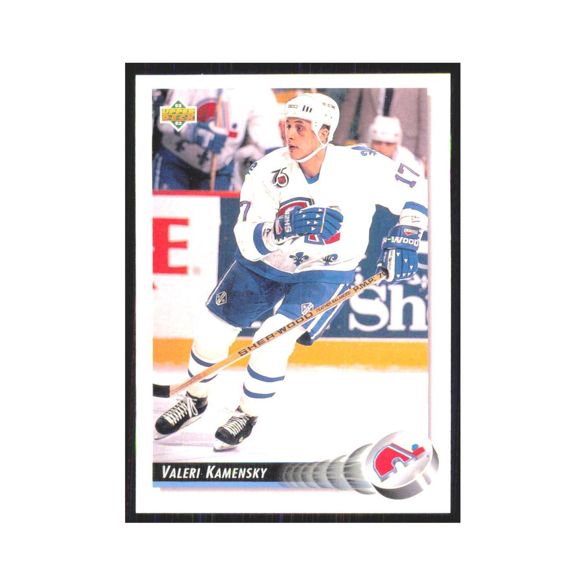 Valeri Kamensky 1992 Upper Deck #27 Quebec Nordiques Hockey Card NM