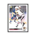 Rob Brown 1992 Upper Deck #387 Chicago Blackhawks Hockey Card NM