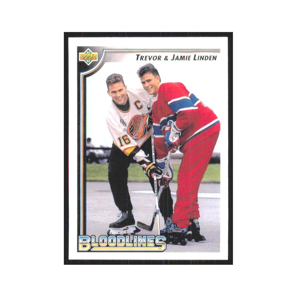 Trevor Linden Jamie Linden 1992 Upper Deck #38 NM
