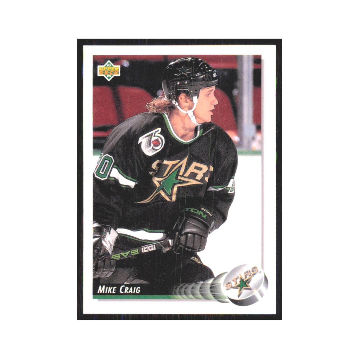 Mike Craig 1992 Upper Deck #65 Minnesota North Stars Hockey Card NM