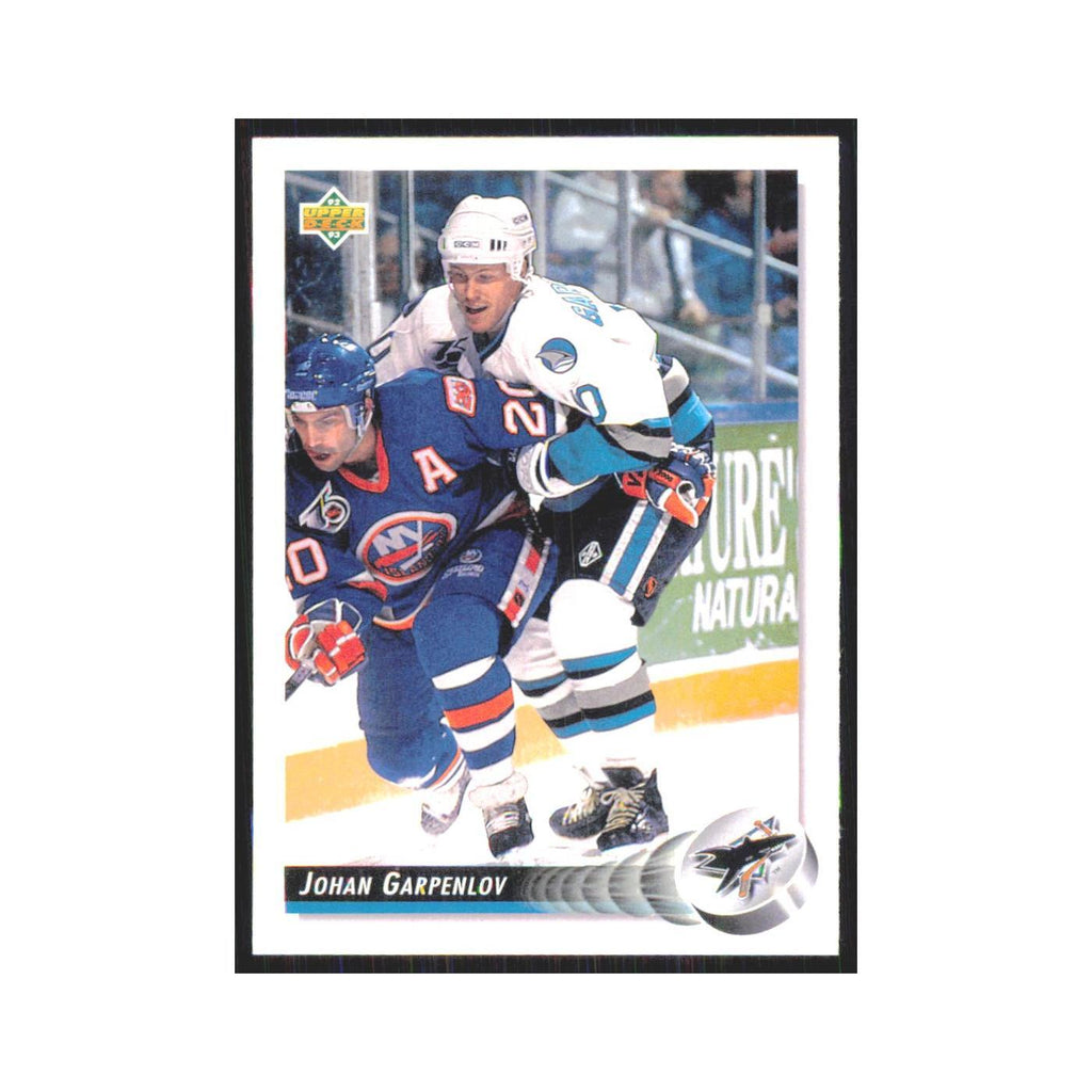 Johan Garpenlov 1992 Upper Deck #59 San Jose Sharks Hockey Card NM