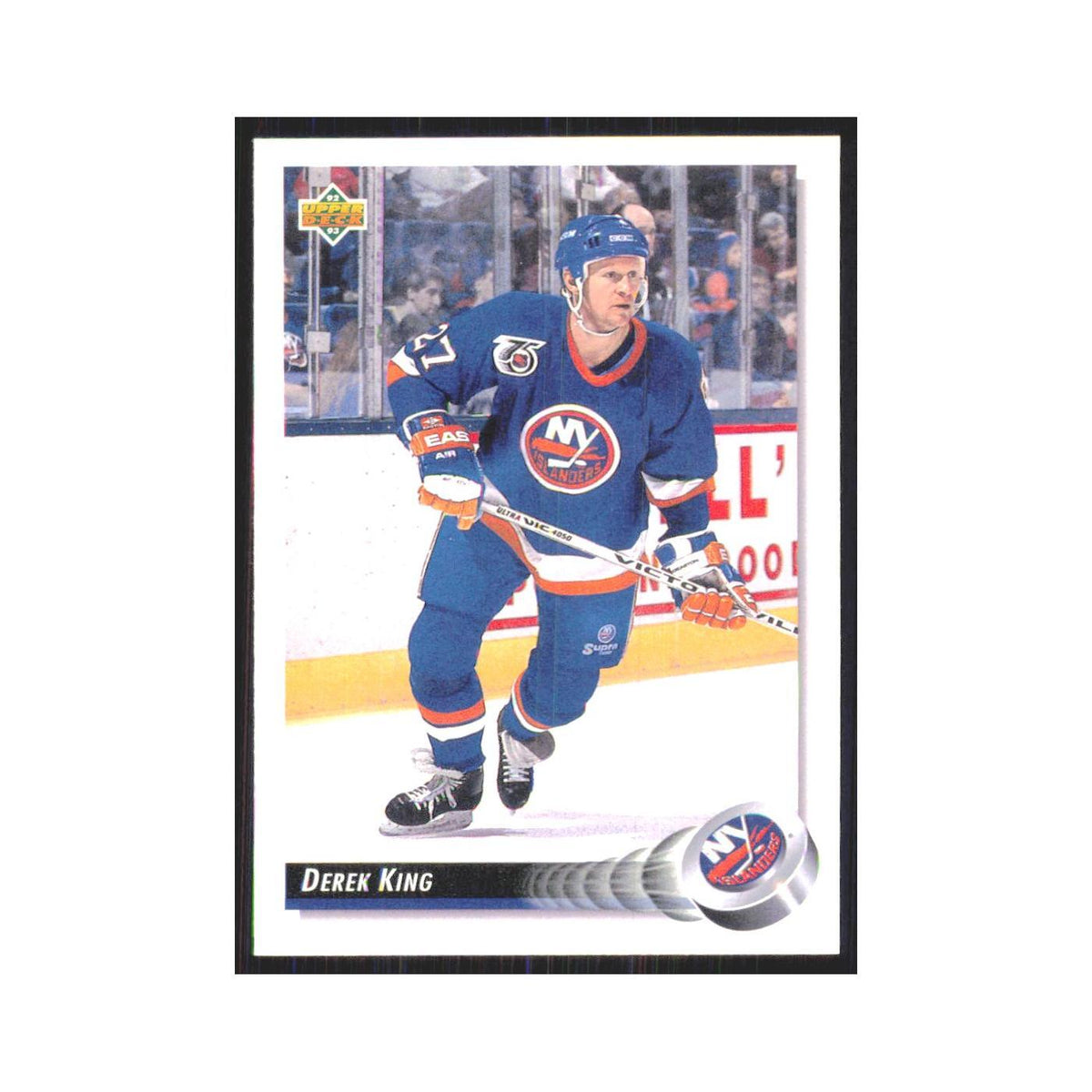 Derek King 1992 Upper Deck #191 New York Islanders Hockey Card NM