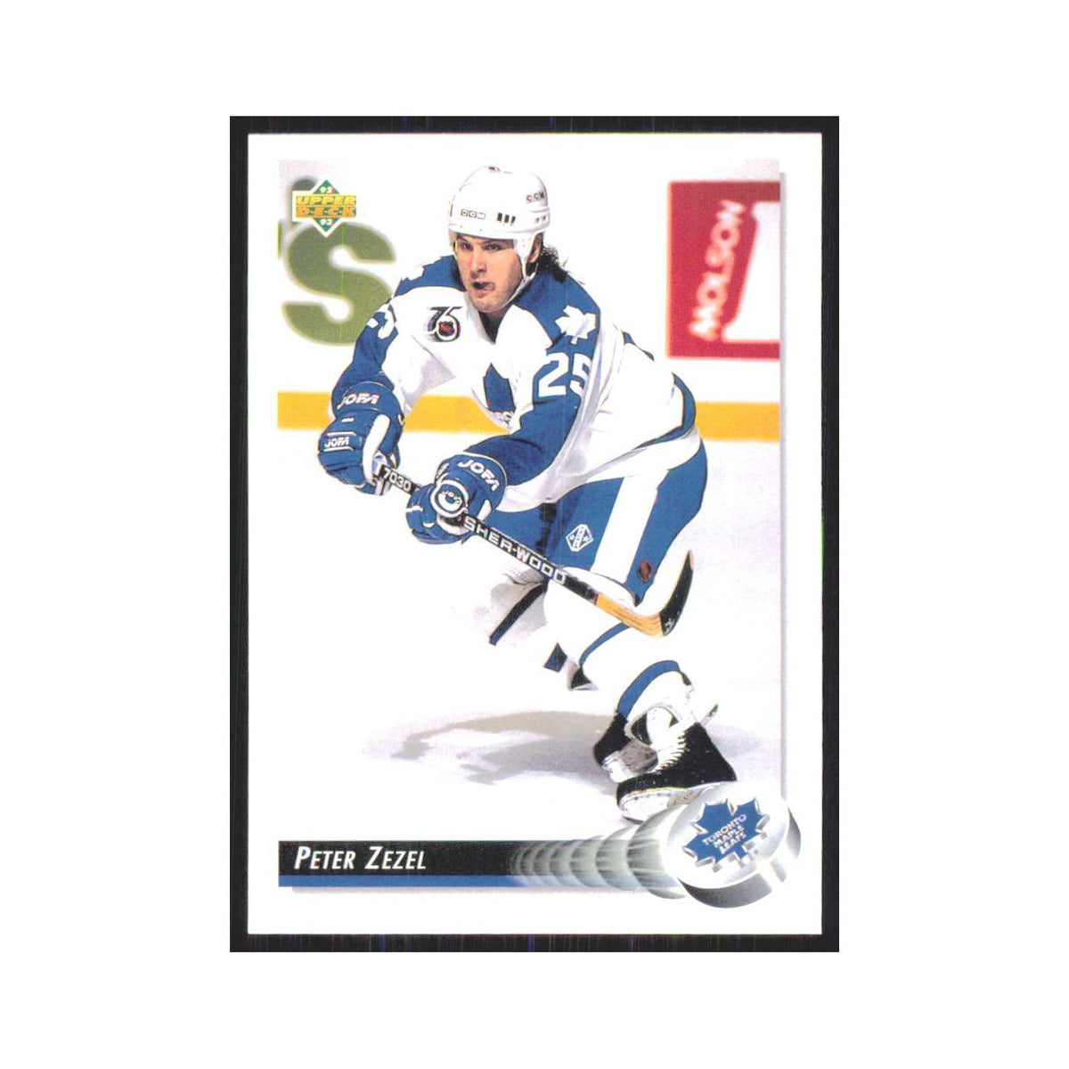 Peter Zezel 1992 Upper Deck #389 Toronto Maple Leafs Hockey Card NM