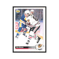 Rob Brown 1992 Upper Deck #387 Chicago Blackhawks Hockey Card NM
