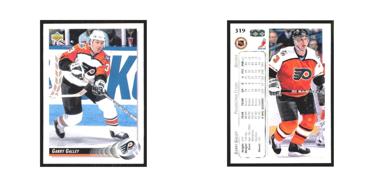 Garry Galley 1992 Upper Deck #319 Philadelphia Flyers Hockey Card NM