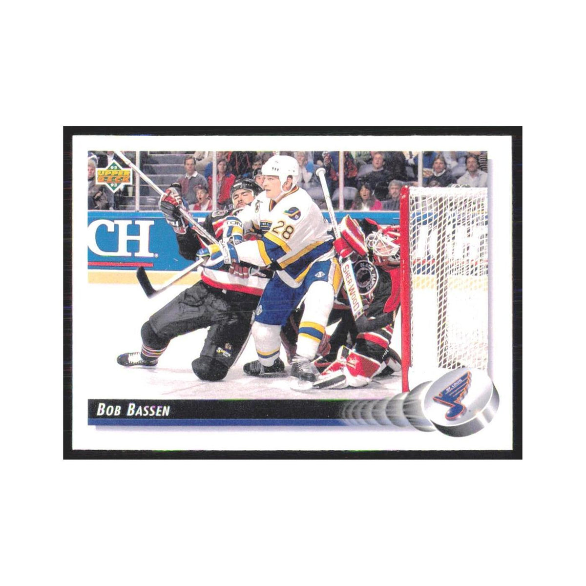 Bob Bassen 1992 Upper Deck #181 St. Louis Blues Hockey Card NM