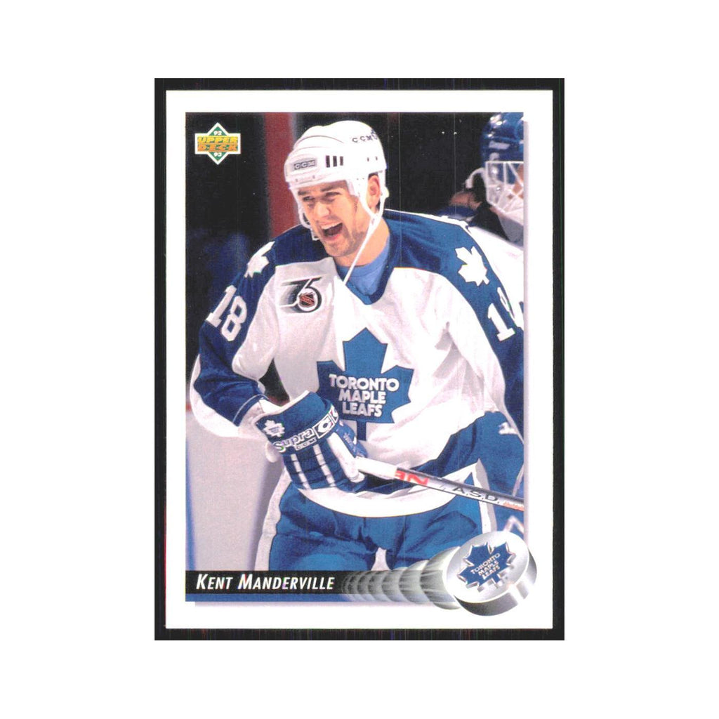 Kent Manderville 1992 Upper Deck #32 Toronto Maple Leafs Hockey Card NM