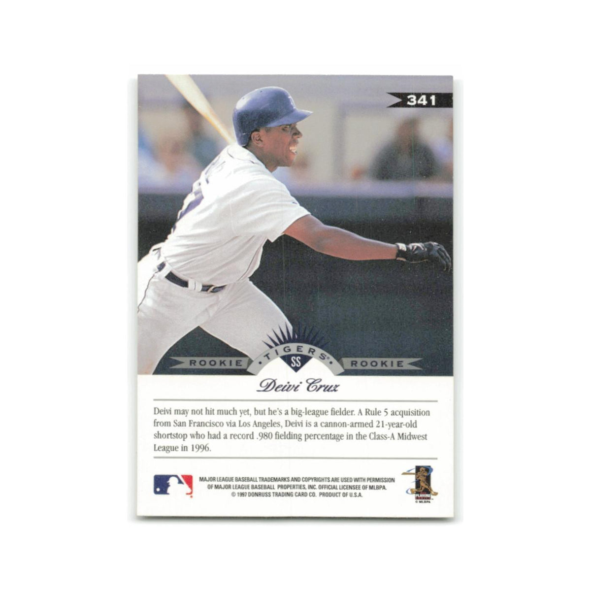 Deivi Cruz Rookie 1997 Leaf #341 Detroit Tigers Baseball Card NM