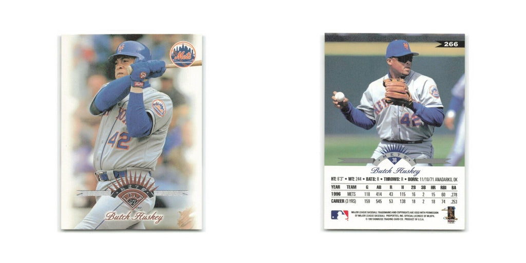 Butch Huskey 1997 Leaf #266 New York Mets Baseball Card NM