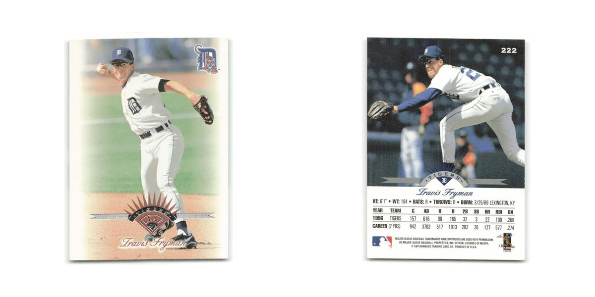Travis Fryman 1997 Leaf #222 Detroit Tigers Baseball Card NM