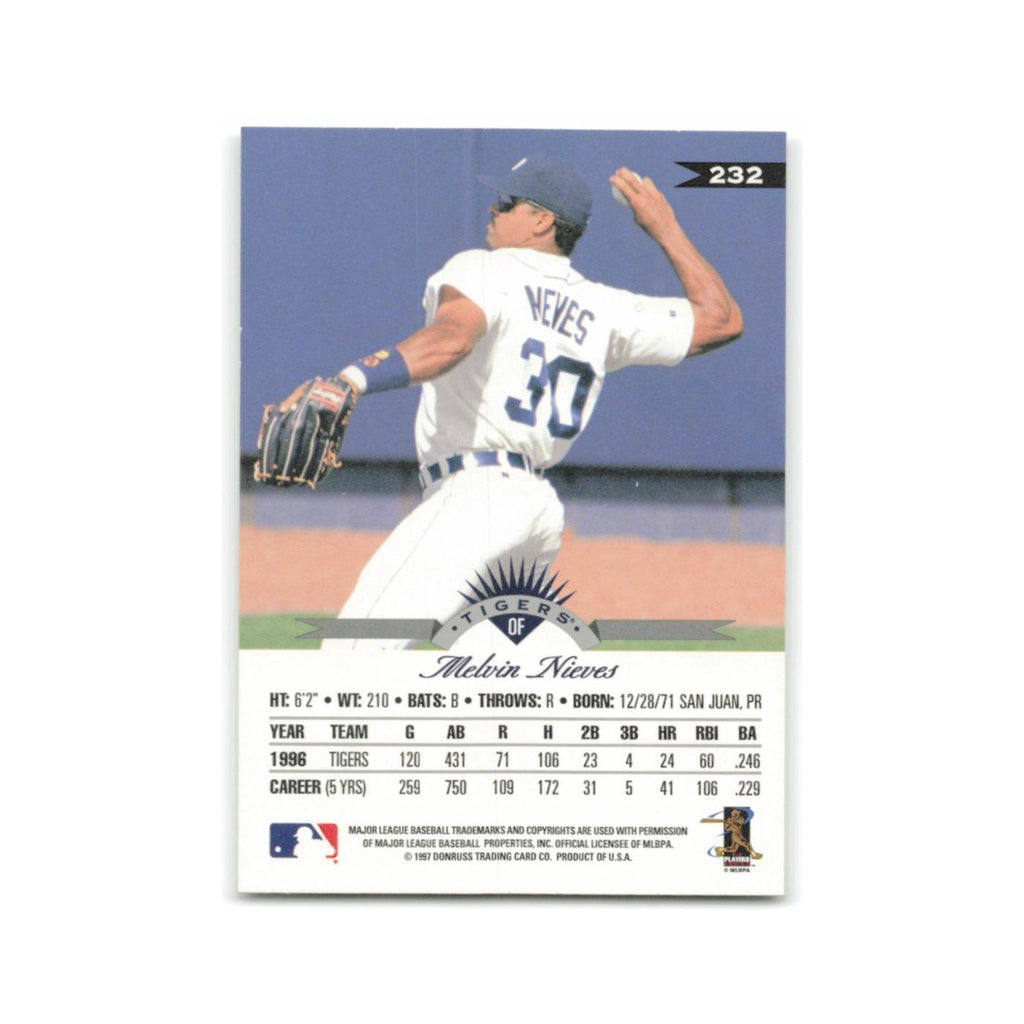 Melvin Nieves 1997 Leaf #232 Detroit Tigers Baseball Card NM