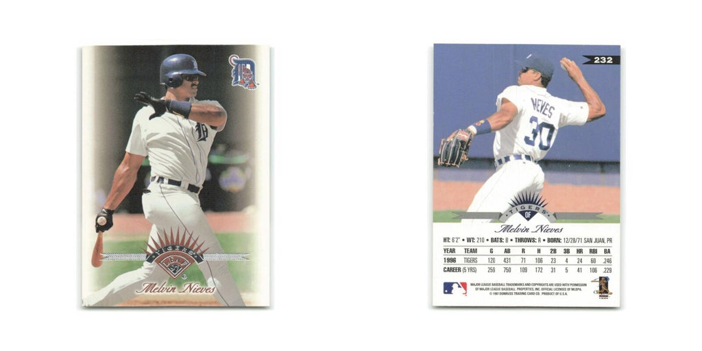 Melvin Nieves 1997 Leaf #232 Detroit Tigers Baseball Card NM