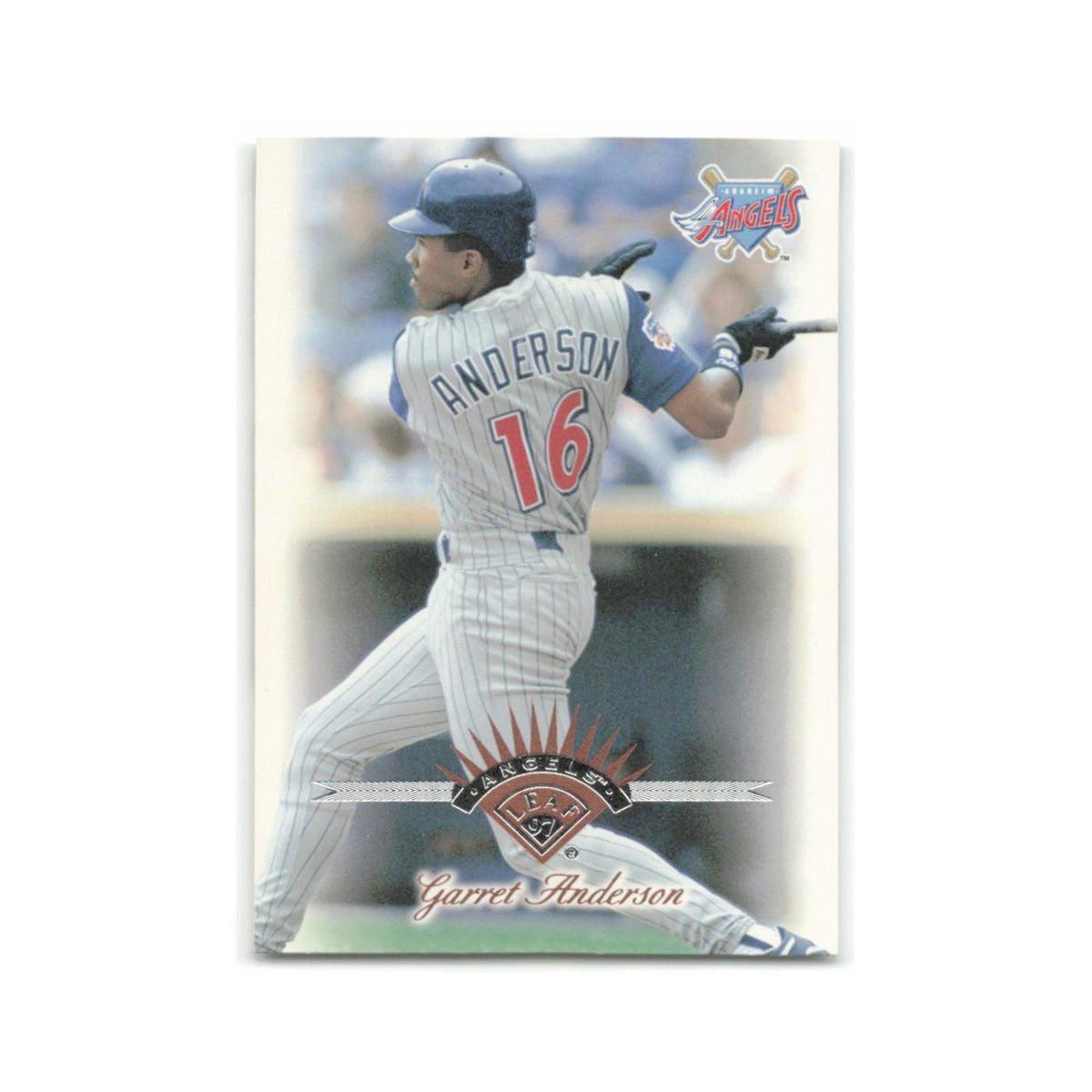 Garret Anderson 1997 Leaf #215 Anaheim Angels Baseball Card NM