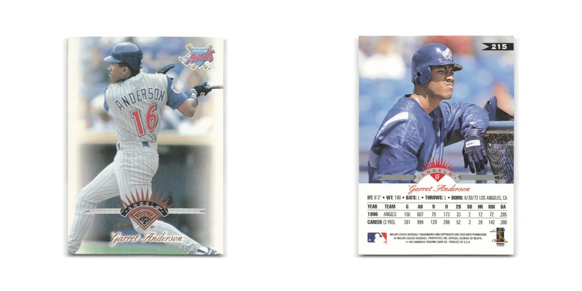 Garret Anderson 1997 Leaf #215 Anaheim Angels Baseball Card NM