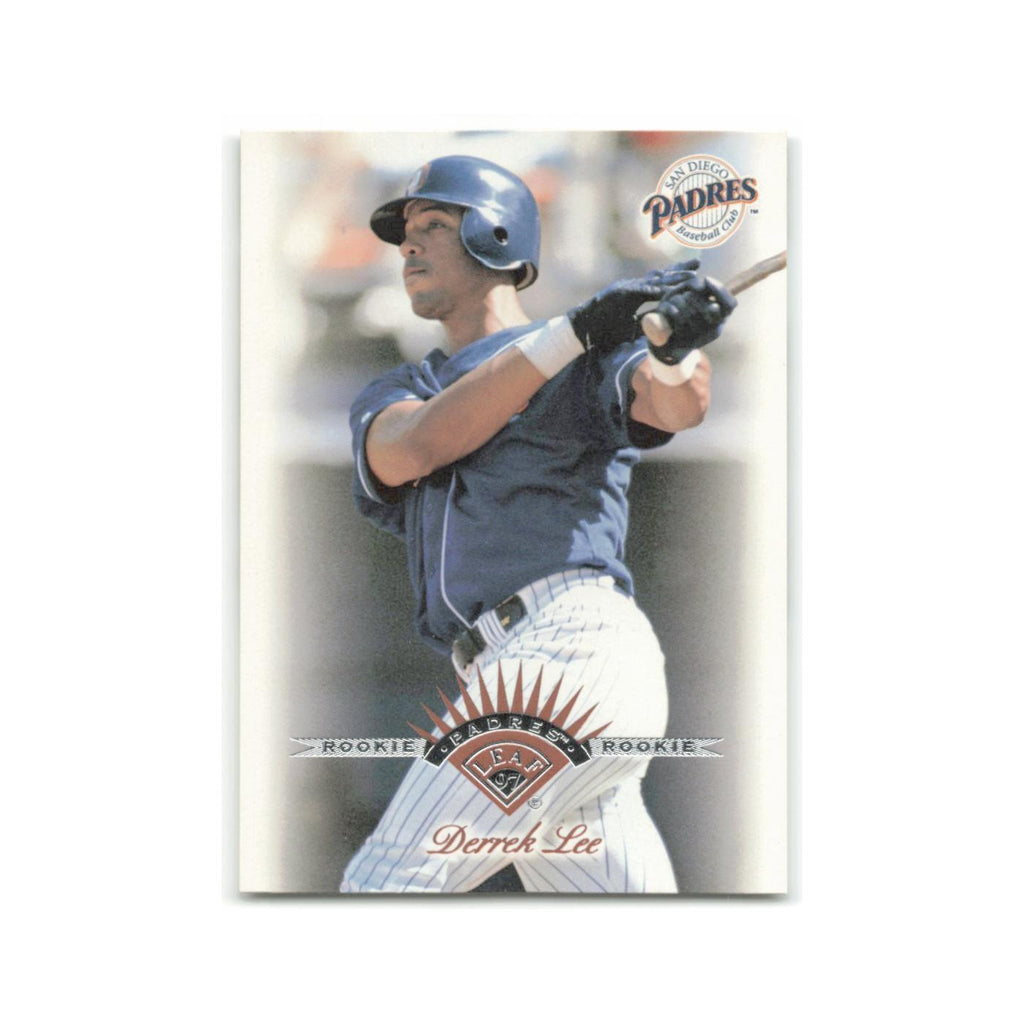 Derrek Lee Rookie 1997 Leaf #321 San Diego Padres Baseball Card NM