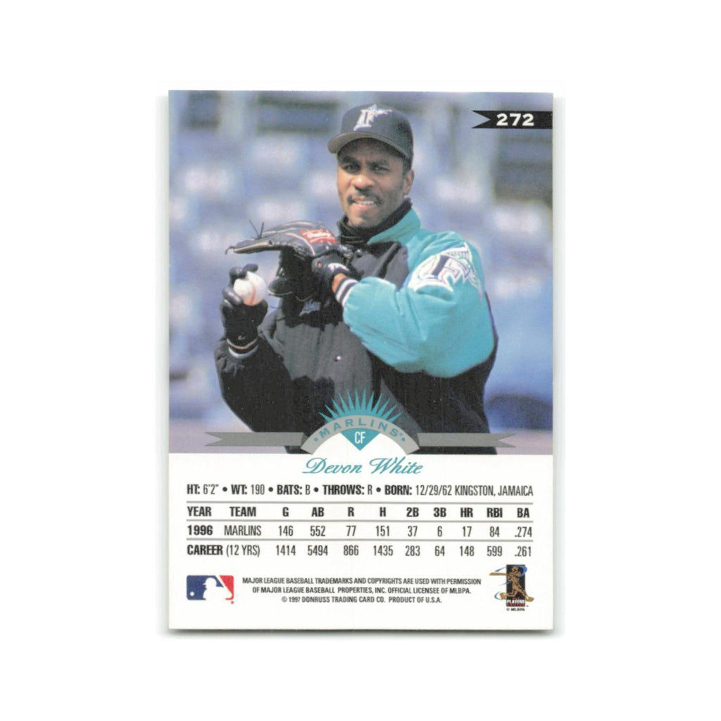 Devon White 1997 Leaf #272 Florida Marlins Baseball Card NM