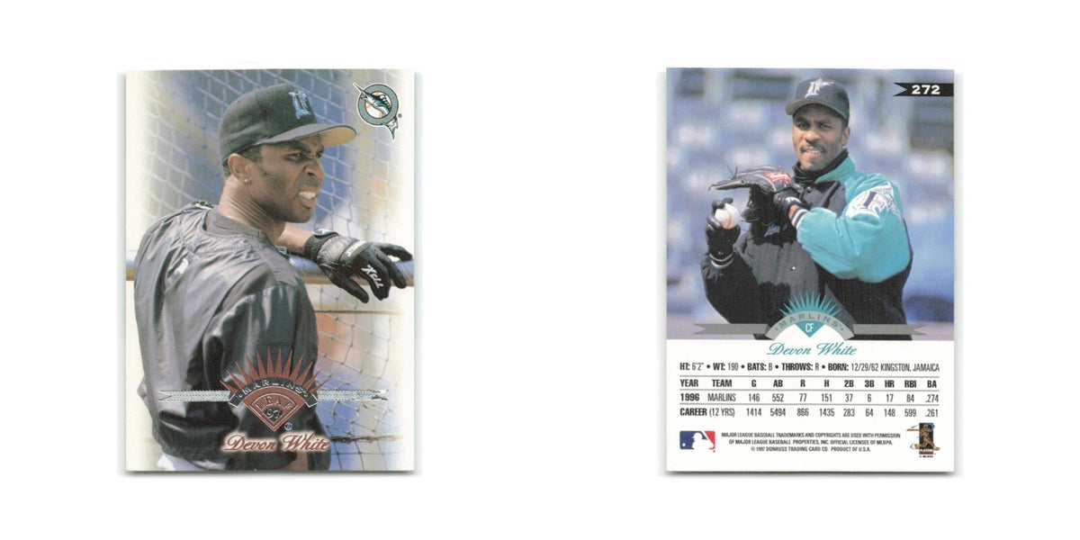 Devon White 1997 Leaf #272 Florida Marlins Baseball Card NM
