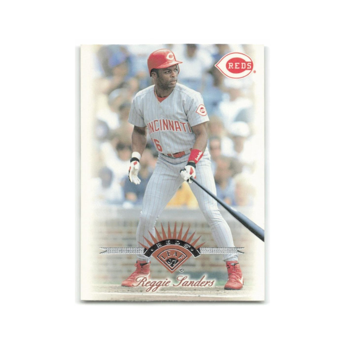Reggie Sanders 1997 Leaf #228 Cincinnati Reds Baseball Card NM